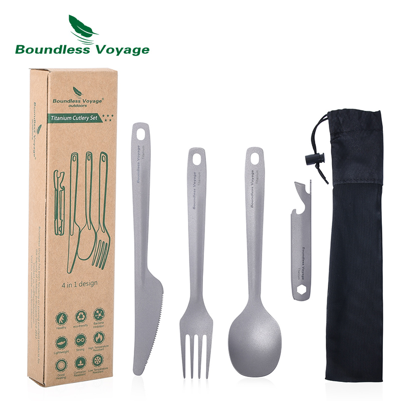 Outdoor Camping Dining Set - Набор столовых приборов для путешествий, 4