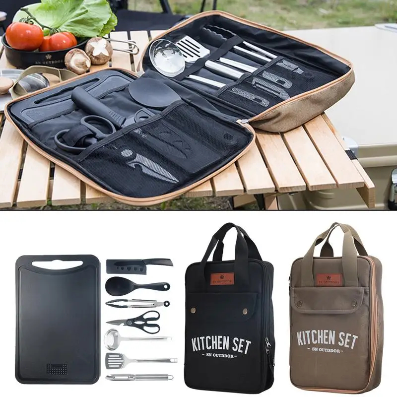 Набор походной кухонной утвари – обзор и цена Outdoor Camping Dining Set