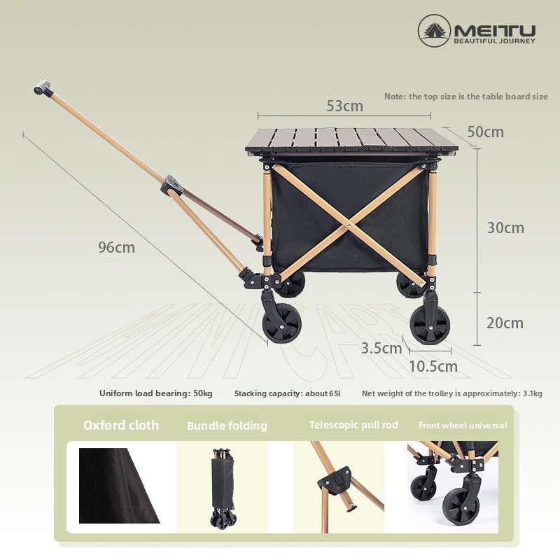 Складная тележка для кемпинга, – обзор и цена Outdoor Camping Trolley