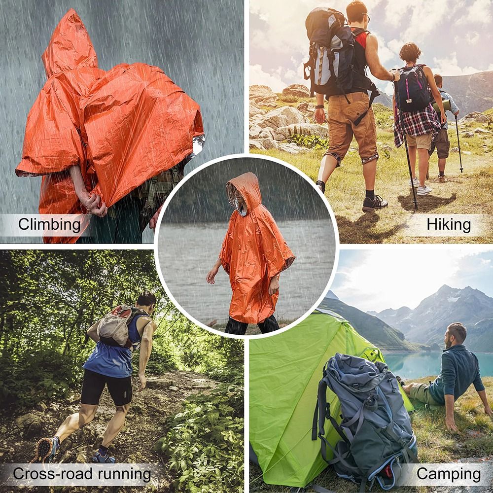 1 шт. Плащ-дождевик для походо – обзор и цена Camping Rain Poncho