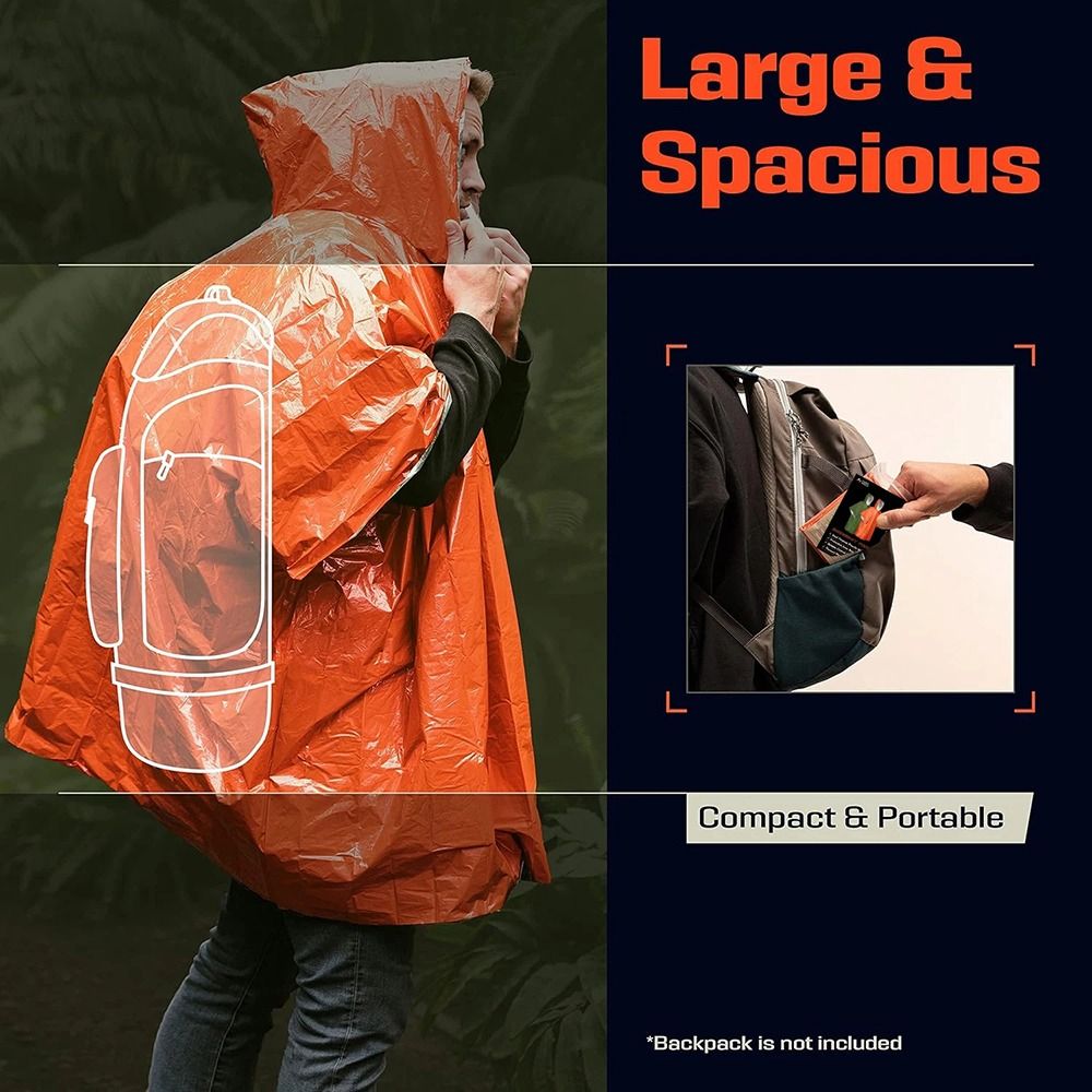 1 шт. Плащ-дождевик для походо – обзор и цена Camping Rain Poncho